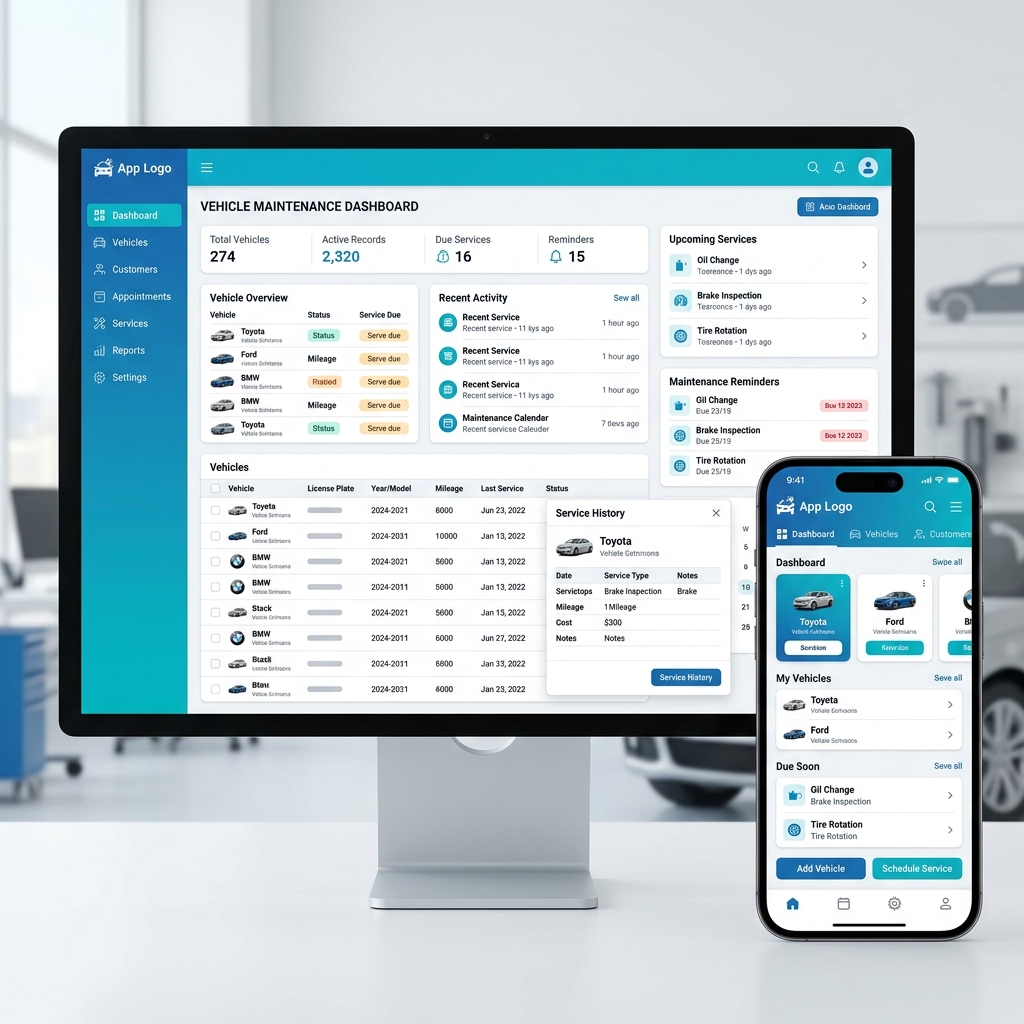 Bakım Takip Sistemi Dashboard