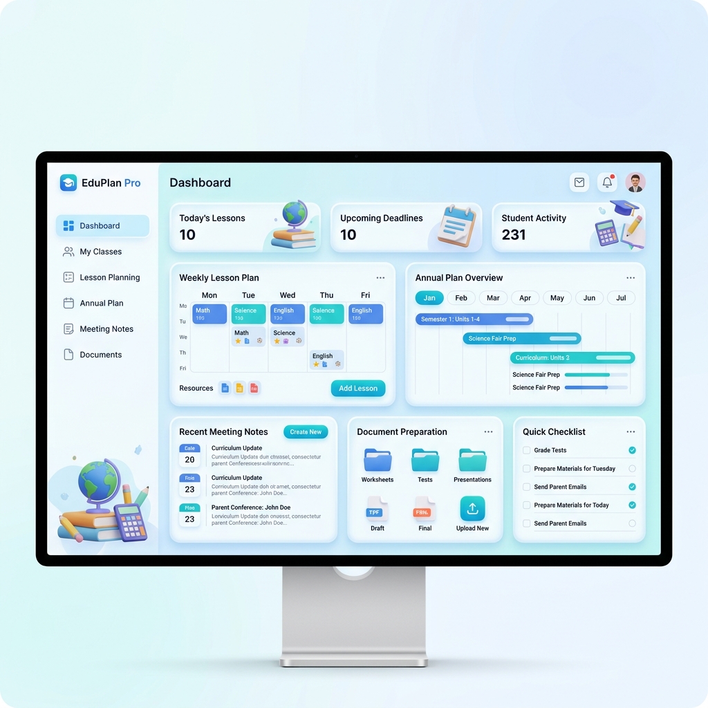 MEB Öğretmen Uygulaması Dashboard